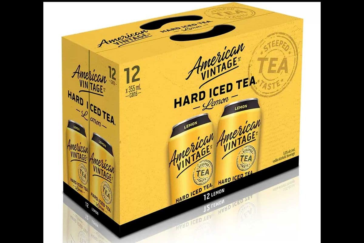 AMERICAN VINTAGE ICED TEA LEMON (12 x 355ML CANS) (12 x 355ML)