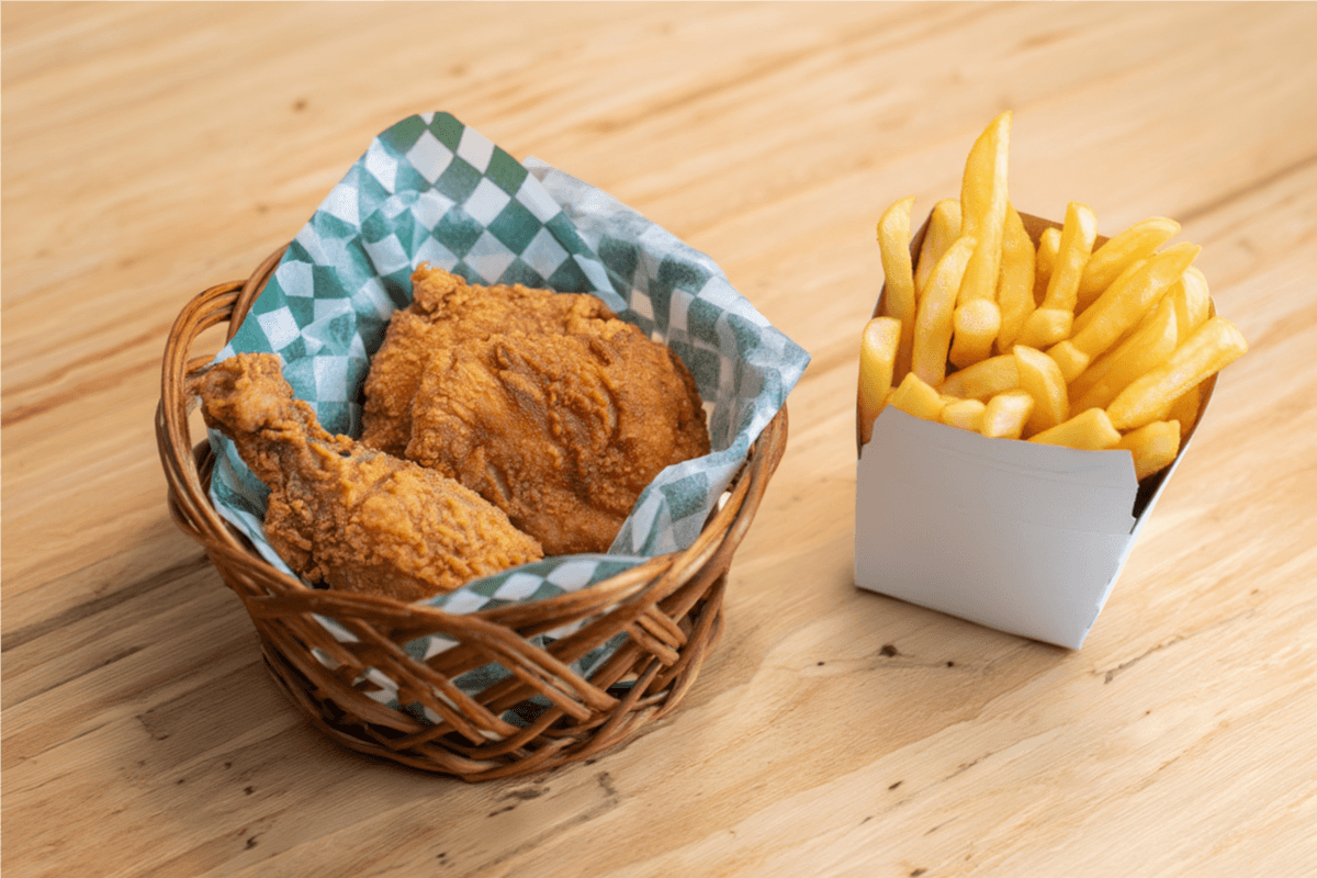 Chicken (2 pcs) with Fries (Small)