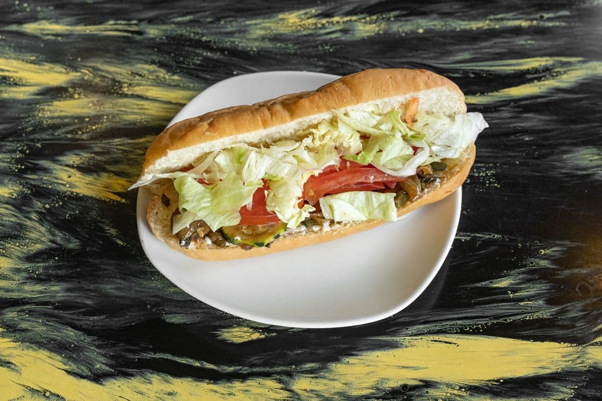 Panini au burger végétarien grillé / Grilled Veggie Burger Panini