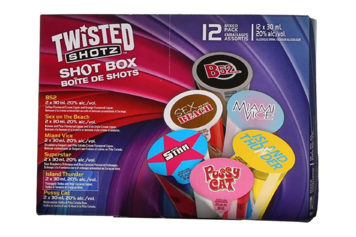 TWISTED SHOTZ BOX 12 PK (12 x 30ML)