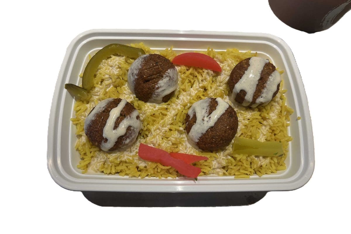 Falafel on Rice