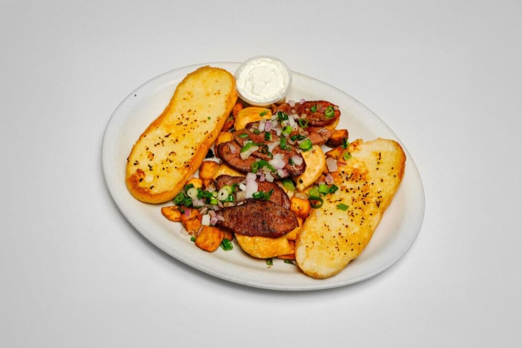 Perogies and Sausage