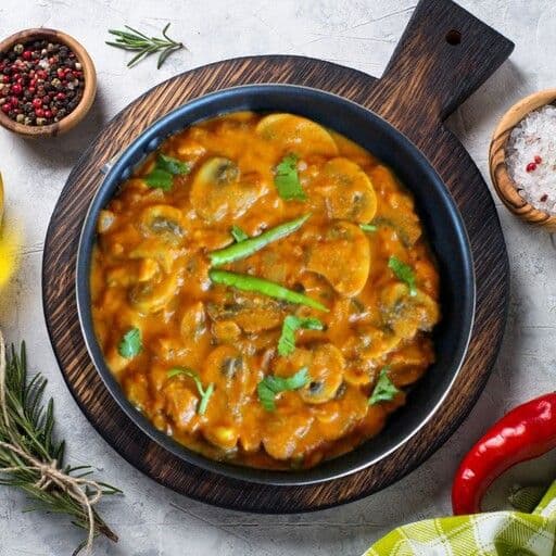 Portobello Paneer Butter Masala