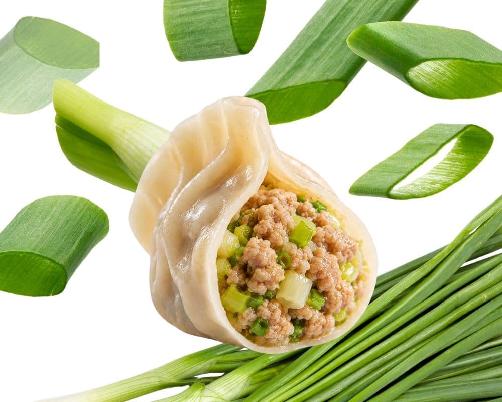 32. Pork & Green Onion Dumpling / Porc et Oignon vert Dumpling