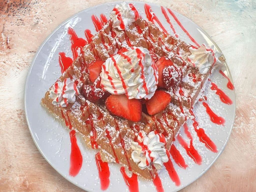 Strawberry waffle
