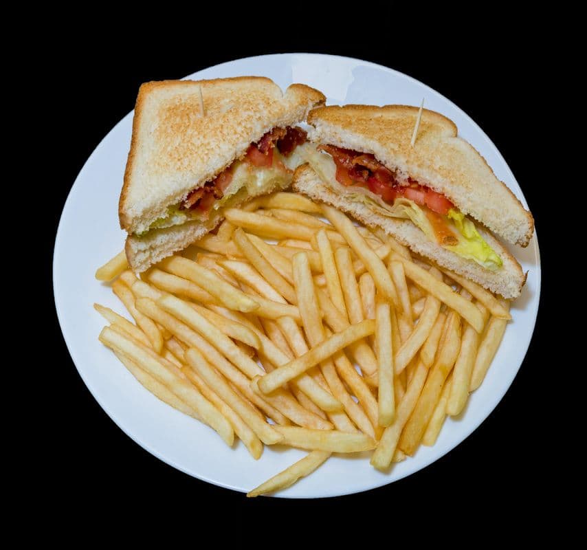 B.L.T. Sandwich with fries