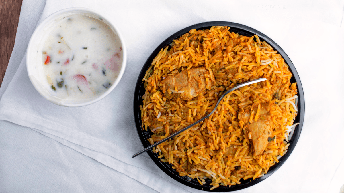Biryani Chicken with Raita