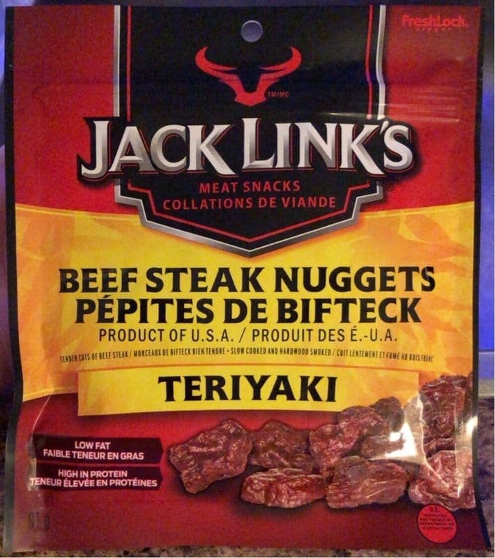 Jack Link's Pepites de Bifteck Teriyaki 81g/ Jack Link's Beef Steak Nuggets Teriyaki 81g