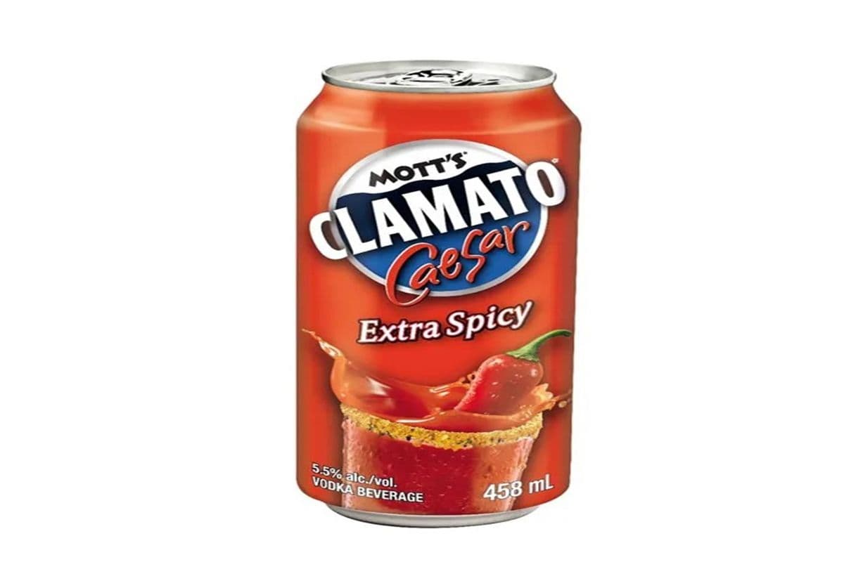 Motts Clamato Caesar Extra Spicy Tall Can (1 x 458ML)