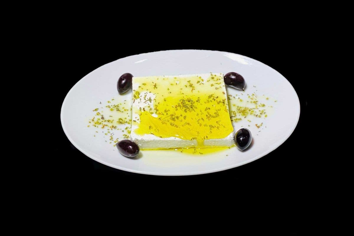Feta cheese, Olives, Olive Oil, and Oregano