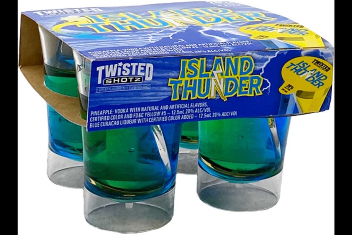 TWISTED SHOTZ - ISLAND THUNDER (4 x 30ML) (4 x 4*30ML )