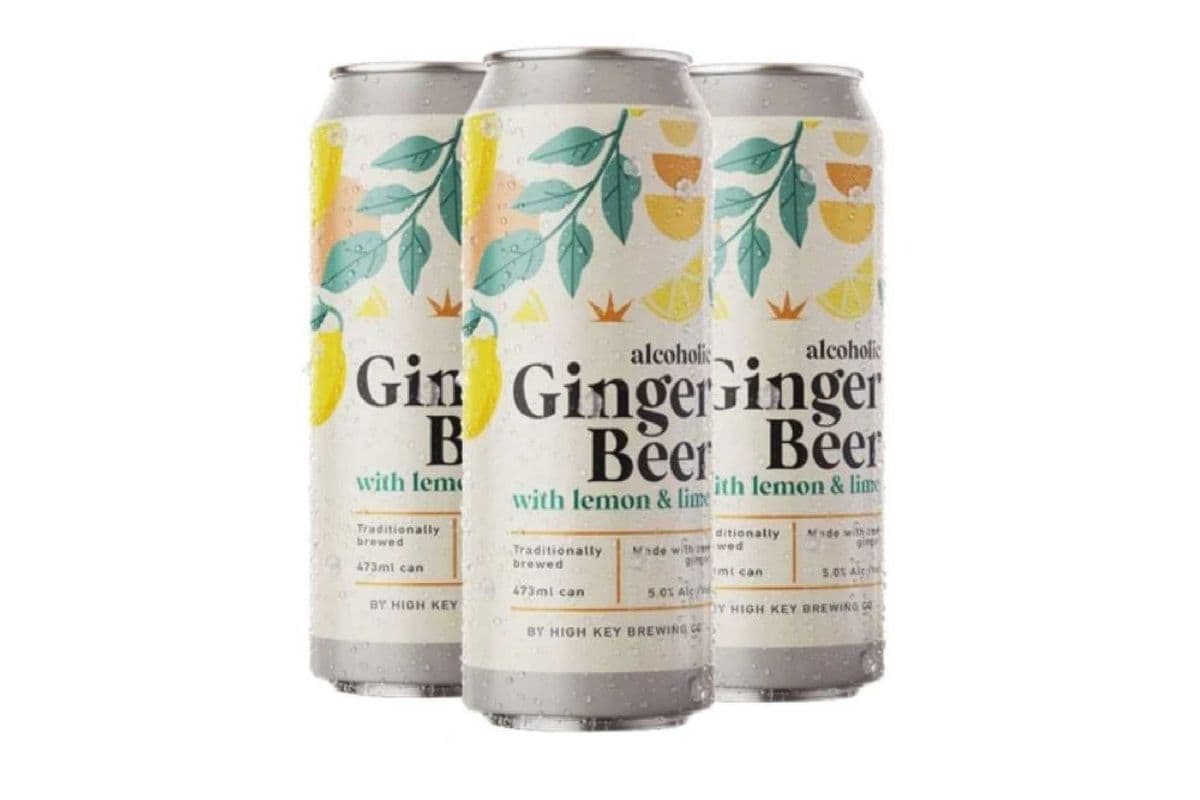GINGER BEER WITH LEMON & LIME 473ML 4PK (4 x 473ml)