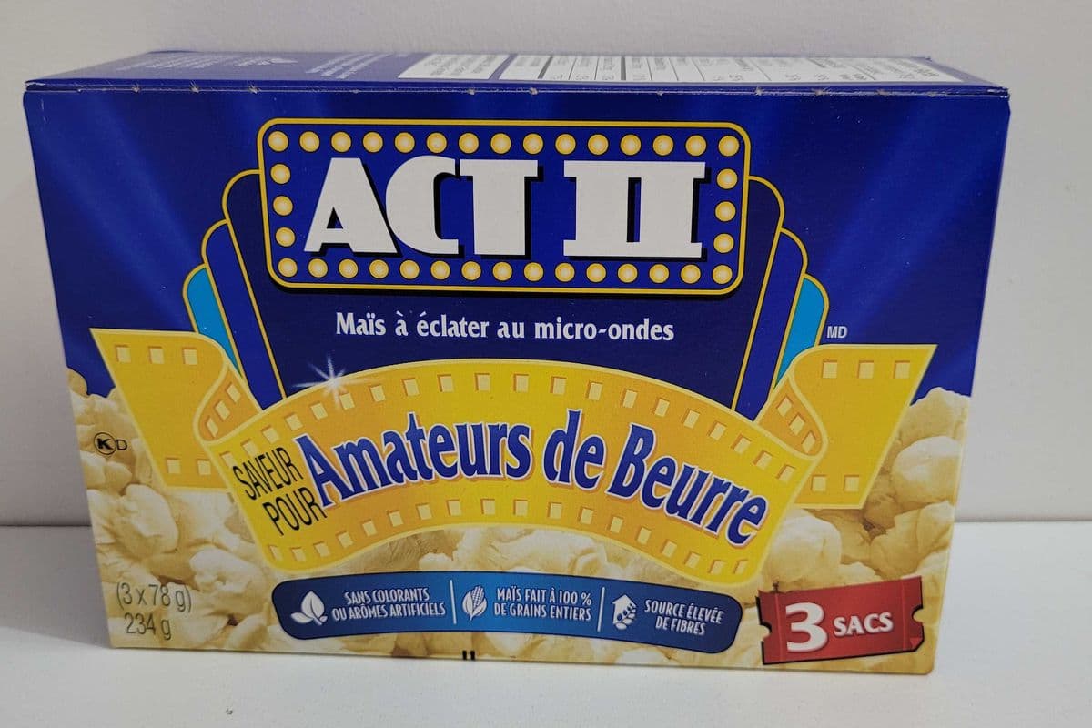 Mais a eclater beurre (3 sacs/ 78g) / Popcorn butter (3 bags/78g)