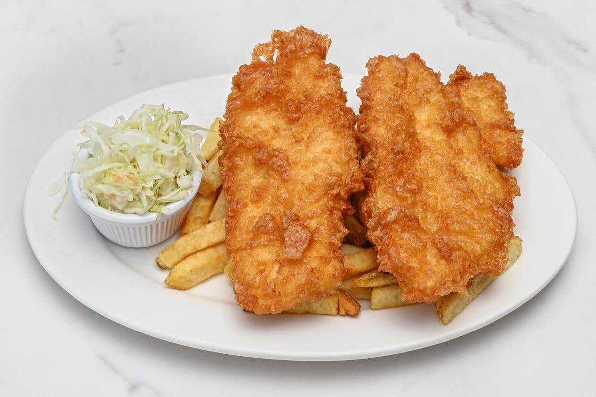 Fish and Chips (Halibut) with Tartar Sauce