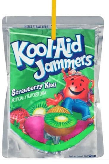 Kool- Aid Jammers Boisson aux Fruits Fraise et Kiwi 180ml/ Kool-Aid Jammers Strawberry Kiwi 180ml