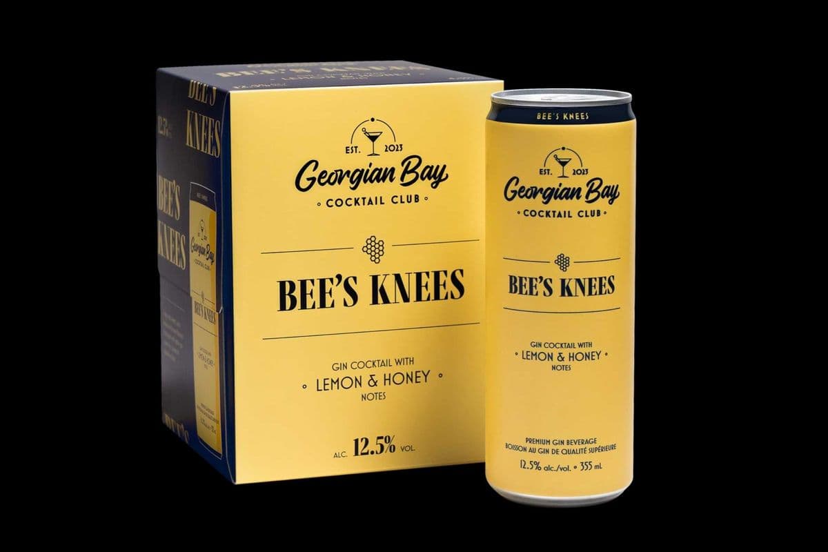 Georgian Bay Bee's Knees Gin Cocktail (4 x 355 ml)