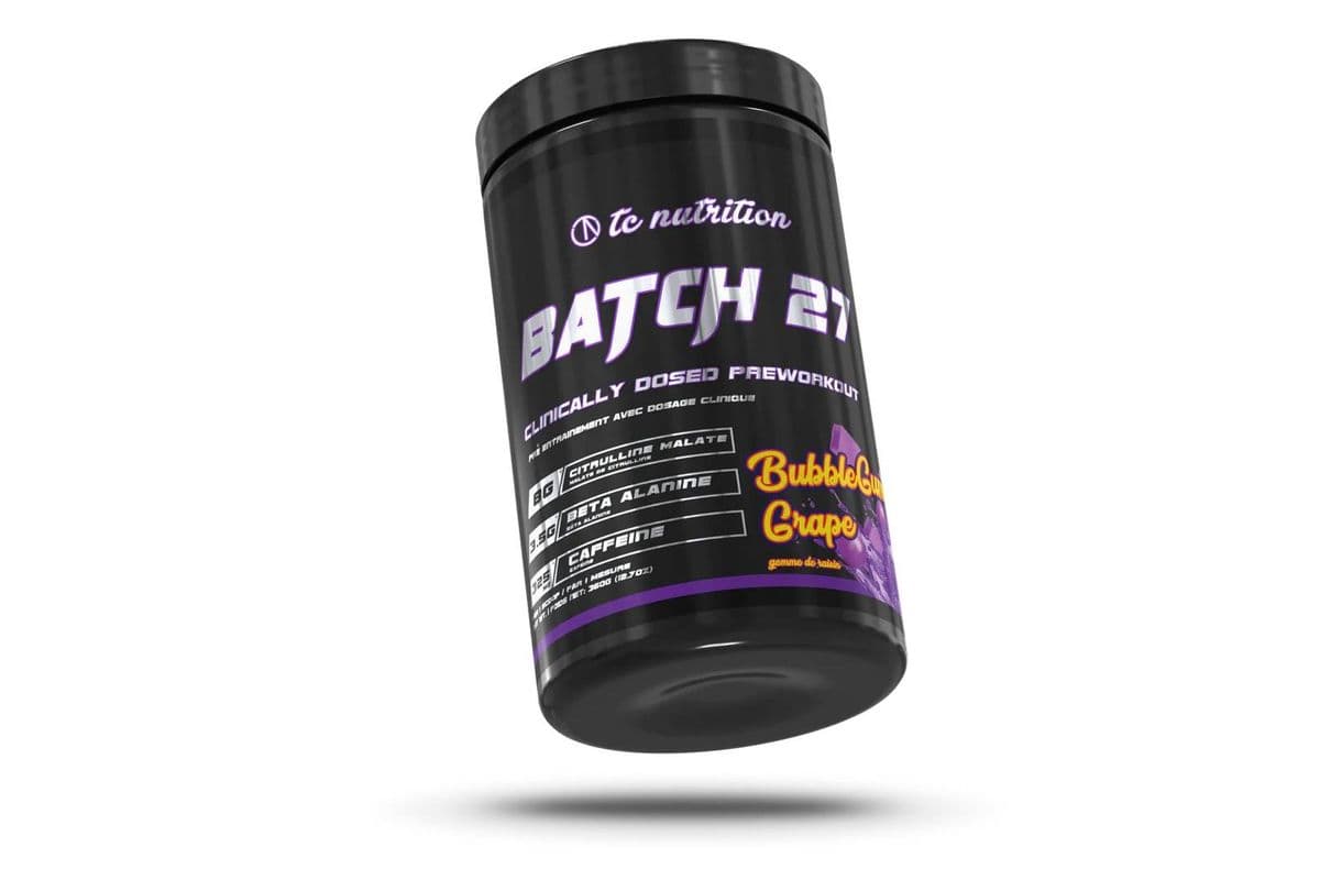 Tc Nutrition Batch 27 Bubblegum Grape Pre-Workout Powder (350 g)