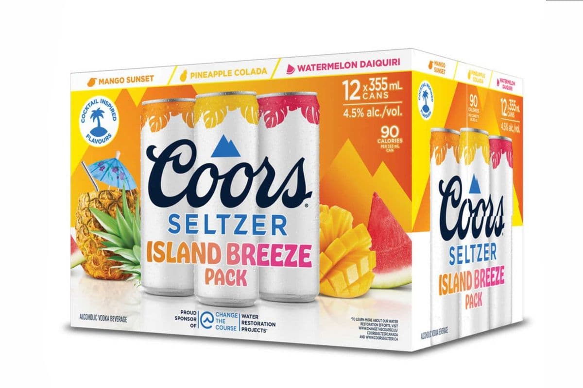 Coors Seltzer Island Breeze Variety Pack (12 x 355 ml)