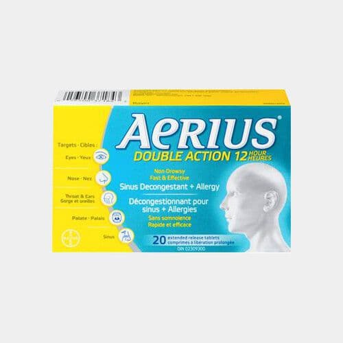 Aerius Allergy Action double (20 comprimés) / Aerius Allergy Double Action (20 tablets)
