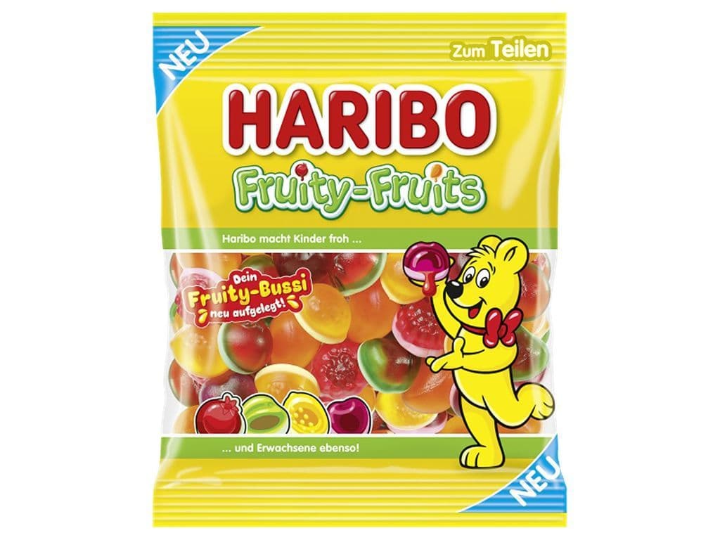 Haribo Fruity Fruits Juice Filled Creamy Base Gummies 160g Candy