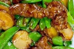 Peapod n BBQ Pork 义燒雪豆