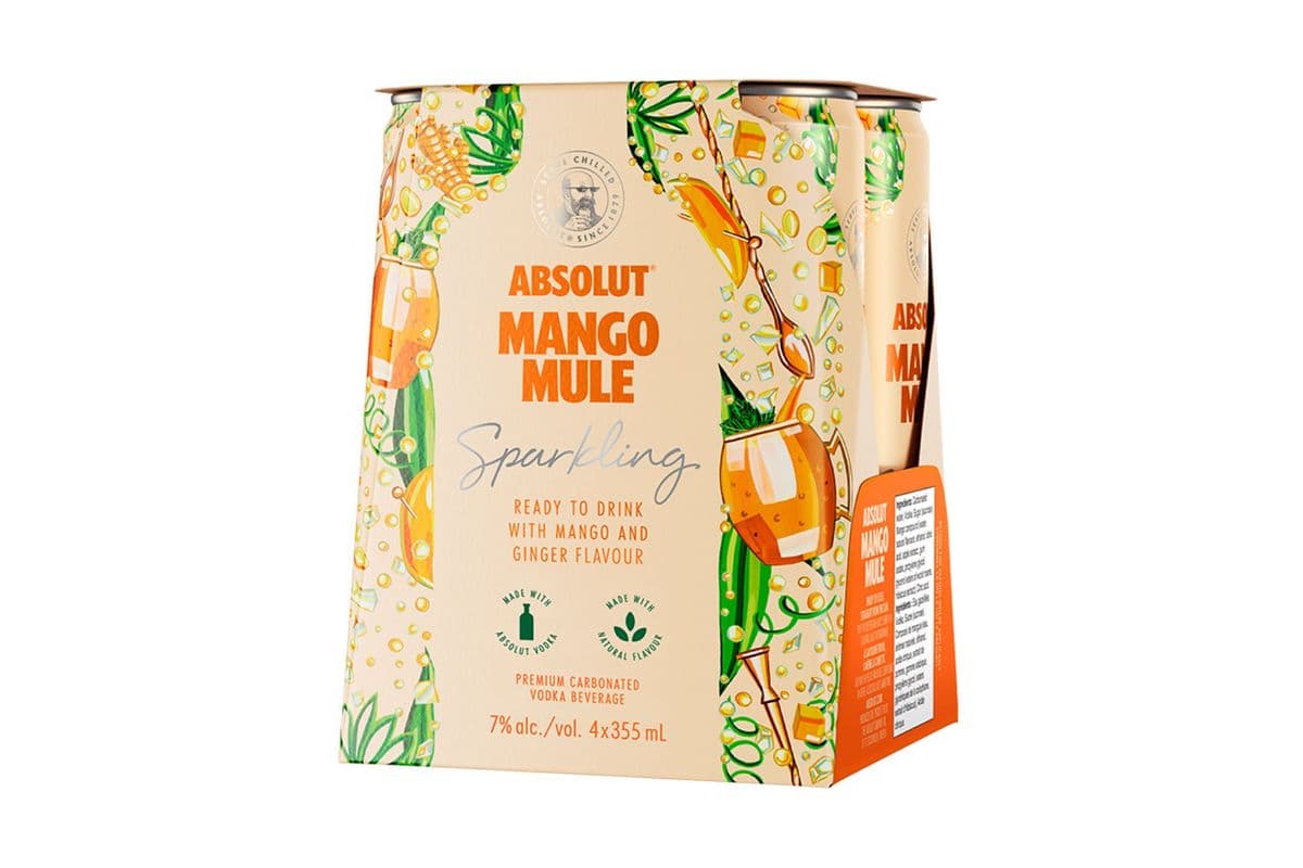 Absolut Mango Mule Cocktail (4 x 355ml Cans)
