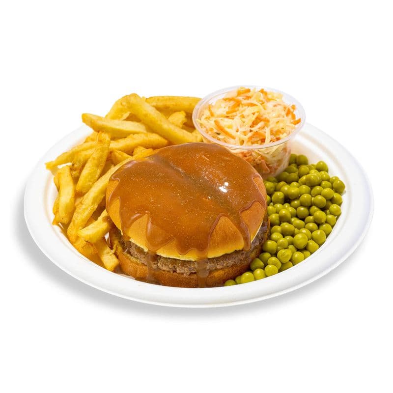 Assiette Burger en sauce