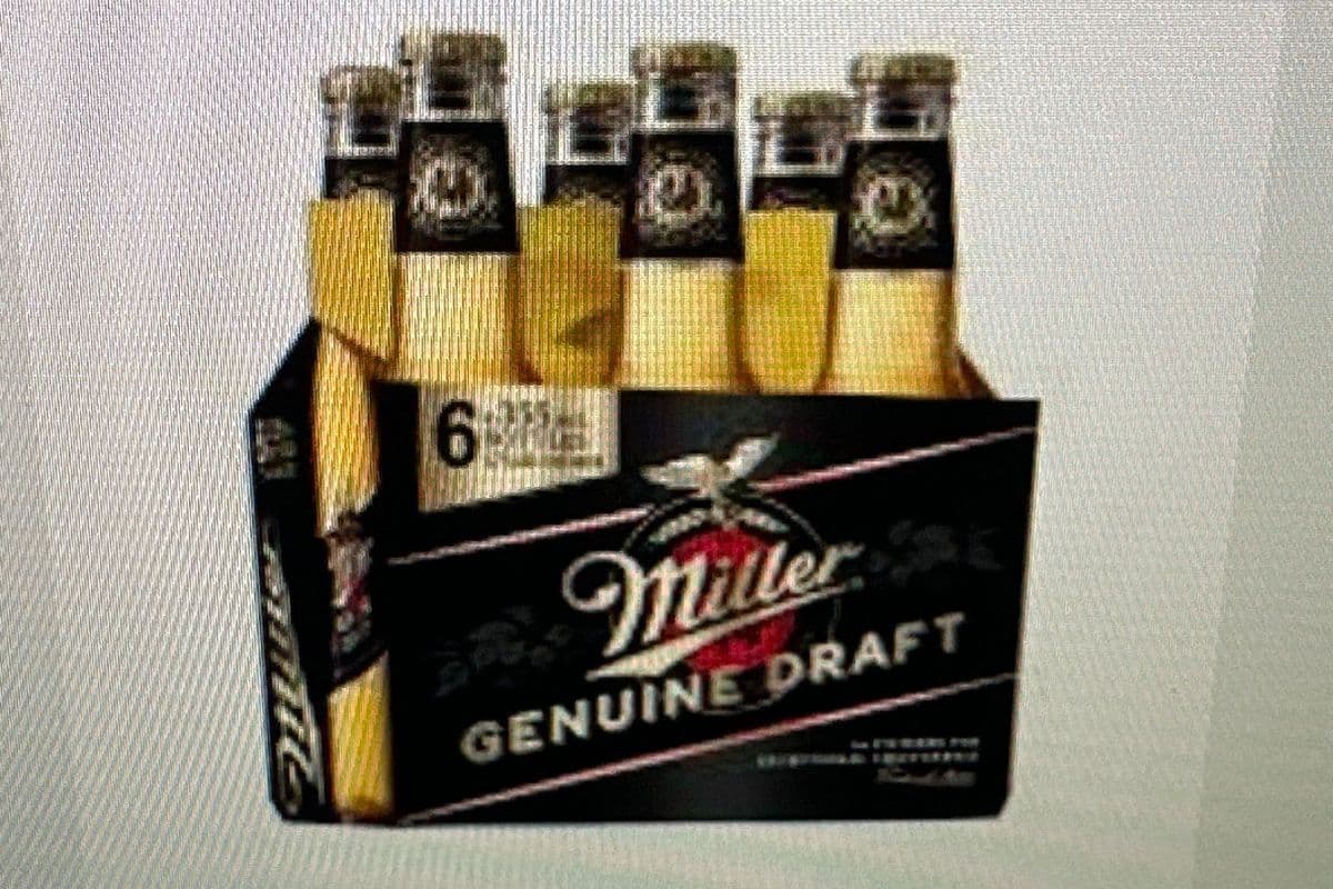 Miller Genuine Draft Beer (6 x 355 ml Bottles)