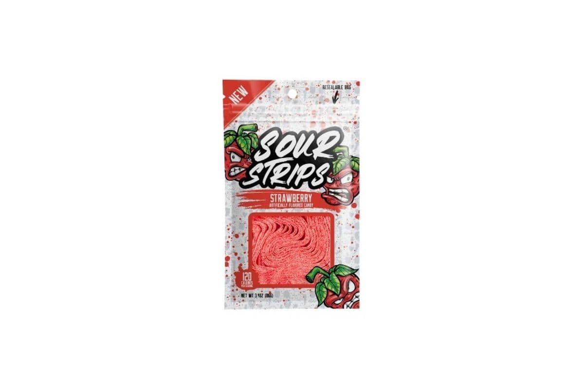 Sour Strips Strawberry 96g