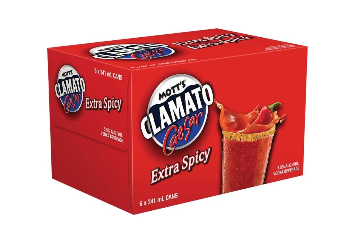 Mott's Clamato Caesar Extra Spicy-6PK (6 x 341ml)