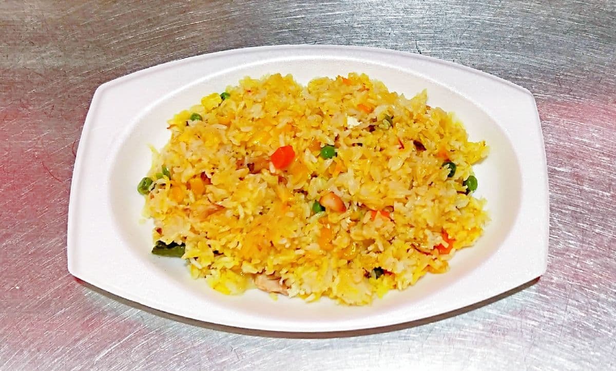 Bourbon Fried Rice ( w/ minced chicken)