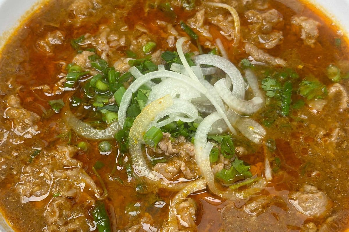 16. Beef Sate Pho with Peanuts