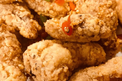 Dry Garlic Chicken Wings
