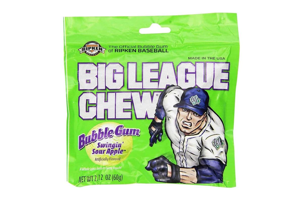 Big League Chew Bubble Gum Sour Apple 60g-US