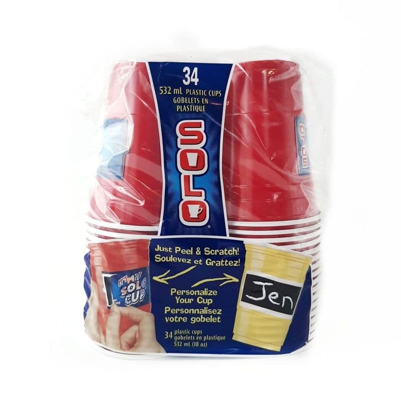 Solo Plastic Cups 34'