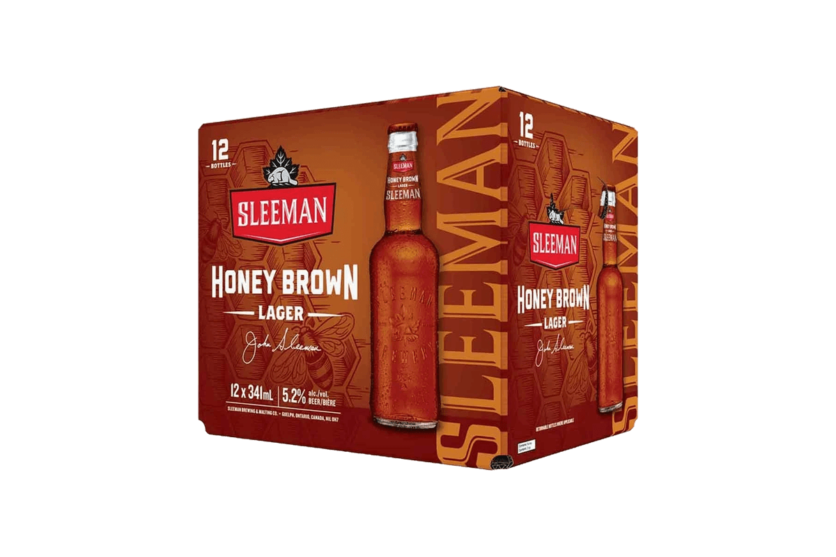 Sleeman Honey Brown Lager 341ml 12pk Bt