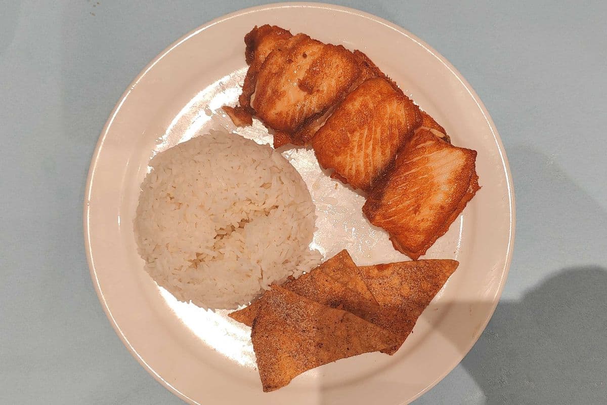 Salmon Teriyaki on Rice