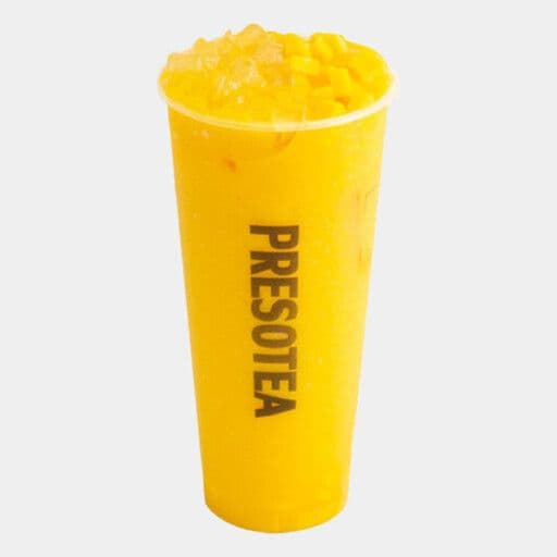 Fresh Mango Slush with Aloe Vera / Frappé glacé mangue fraîche et aloès