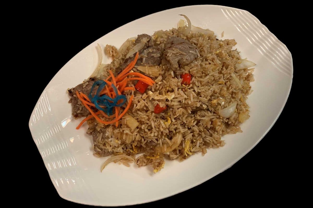 64. Fried Rice with Beef, Pineapple, and Chilli