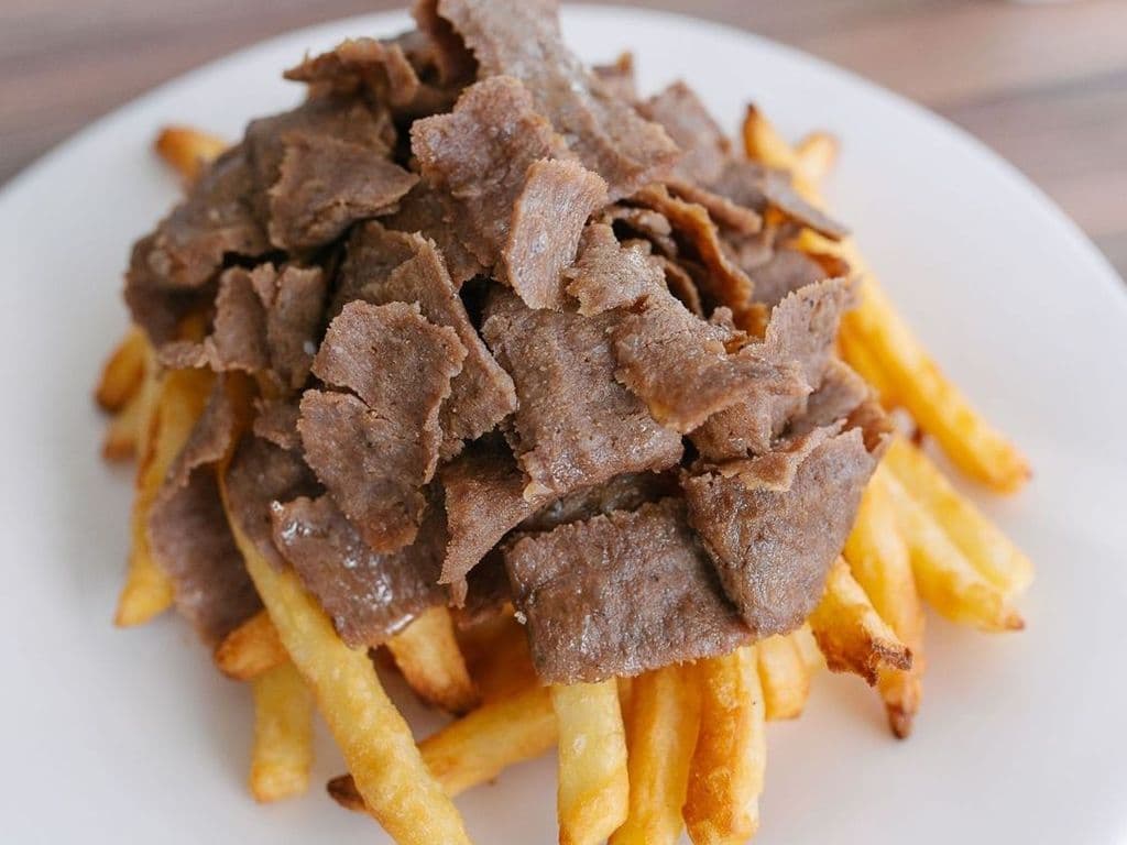 Large Fries & Lamb Donair Meat- OO