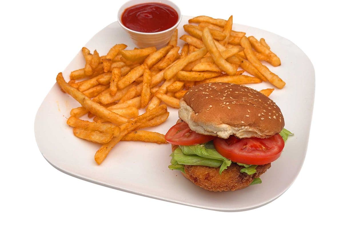 Burger and Fries Chicken