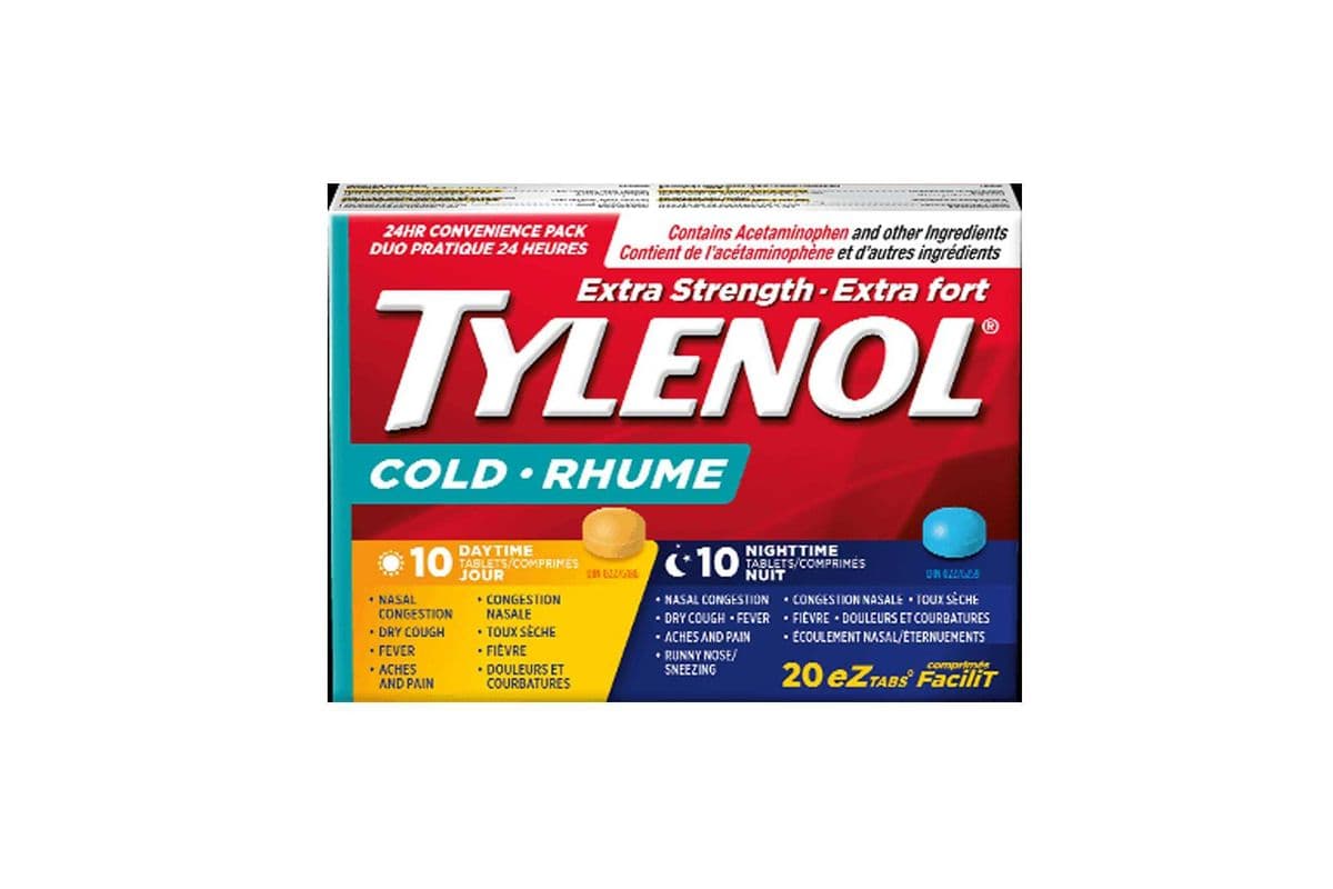 Tylenol Cold Day/Night Extra Strength 20 Tablets