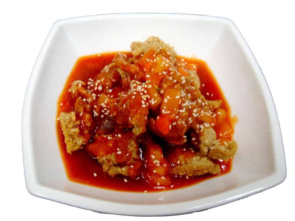 Sweet&Sour Chicken/Fish/Pork combo（糖醋雞塊/魚排/豬肉套餐）