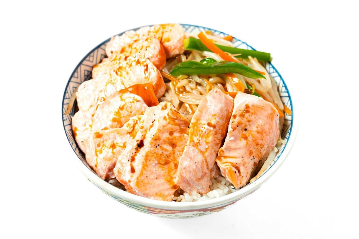 Salmon Teriyaki Don