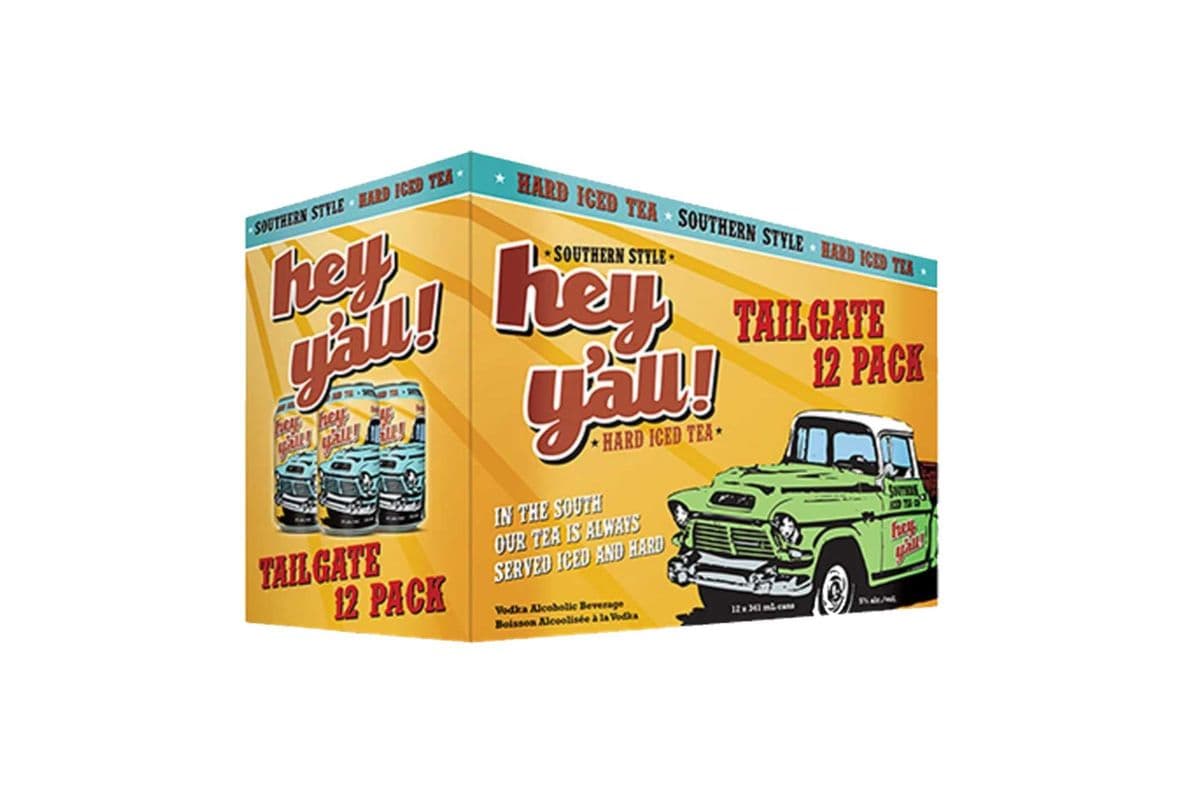 Hey Y'all Tailgate Hard Iced Tea (12 Pack) (12 x 355ml)