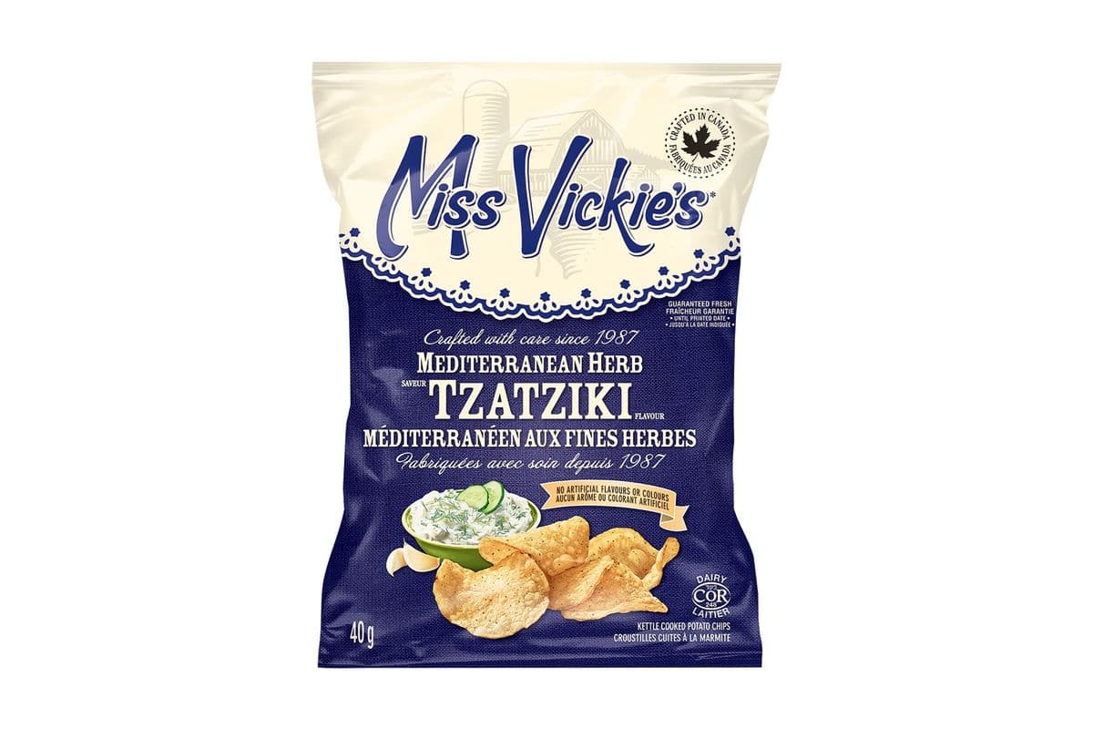 Miss Vickie’s Mediterranean Herb Tzatziki chips (Side)