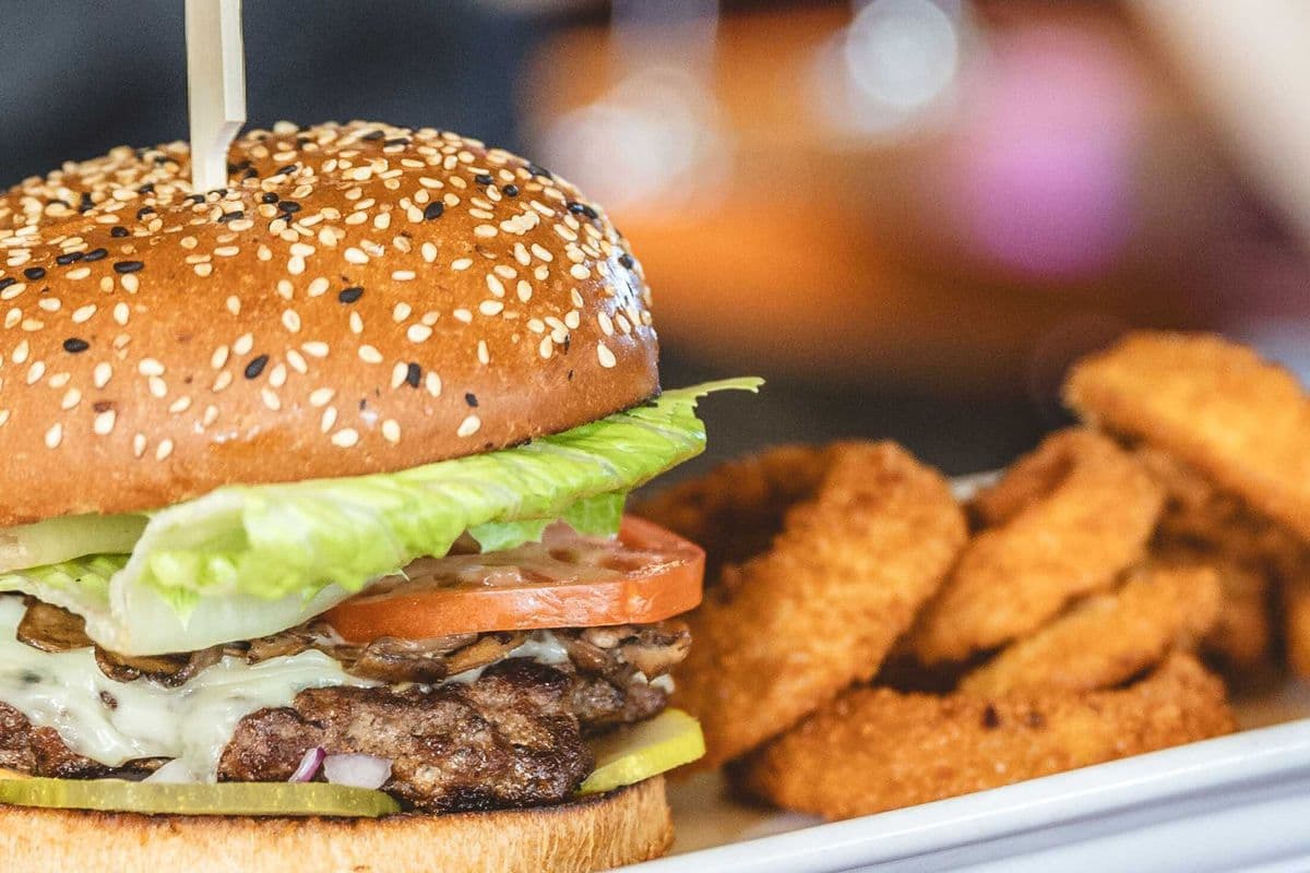 Mushroom Swiss Burger