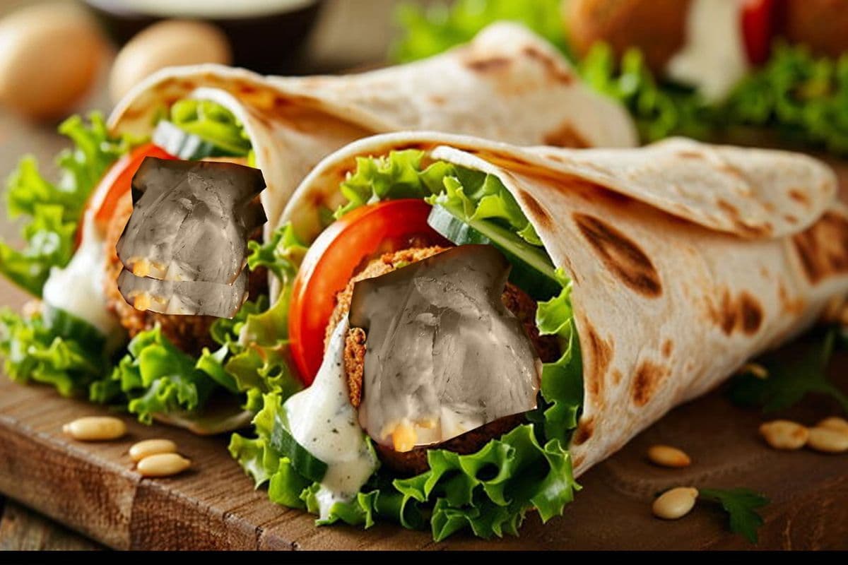 Pork Wrap with Roasted Potatoes
