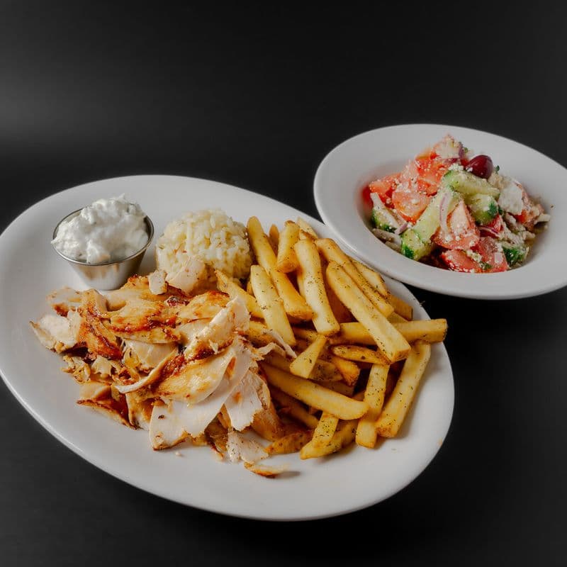 Plats gyros de poulet en vrac / Loose Cut Chicken Gyros Plate