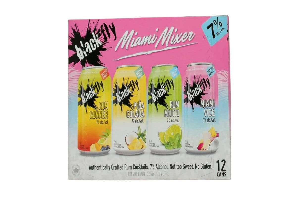 BLACK FLY MIAMI MIXER 12PK (NEW ITEM) (12 x 355 ML)